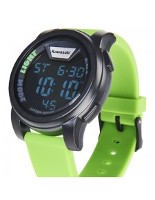 Montre numérique bracelet vert Kawasaki | Réf. 186SPM0032