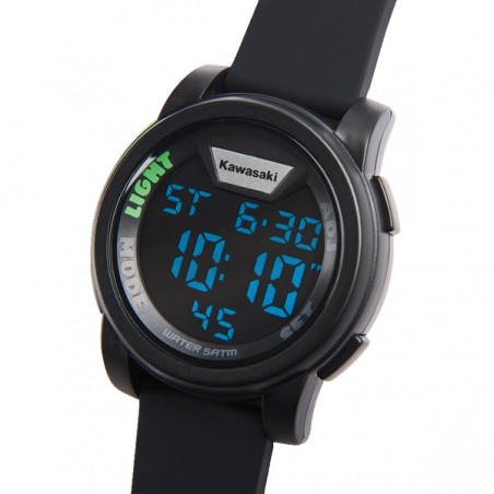 Montre numérique bracelet noir Kawasaki | Réf. 186SPM0033