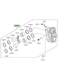 Étrier de frein avant Kawasaki Z900RS (2018-2021)