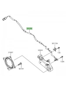 Câble ABS arrière Kawasaki Z900RS (2018-2021) | Réf. 211760877