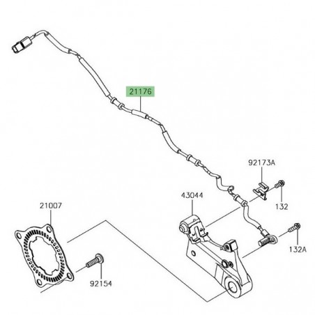 Câble ABS arrière Kawasaki Z900RS (2018-2021) | Réf. 211760877