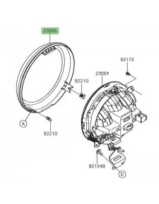 Cerclage optique avant Kawasaki Z900RS (2018-2021)