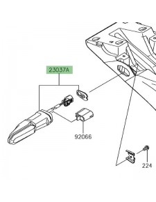 Clignotant arrière à Leds Kawasaki Z900RS (2018-2021)