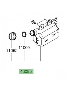 Vase d'expansion Kawasaki 430930005 | Moto Shop 35