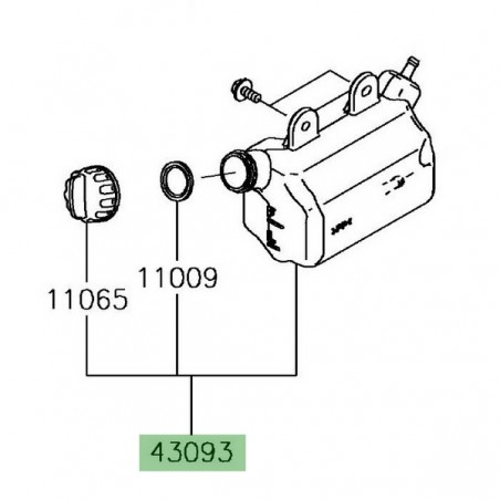 Vase d'expansion Kawasaki 430930005 | Moto Shop 35