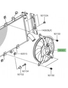 Ventilateur d'origine Kawasaki Z900RS (2018 et +) | Réf. 595020618