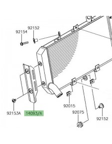 Protection latérale de radiateur Kawasaki Z900RS (2018-2021)