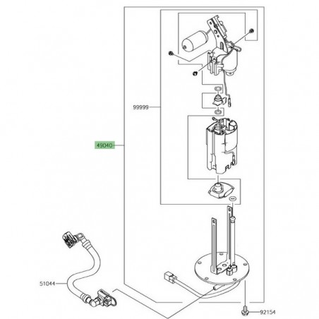 Pompe à essence Kawasaki Z900RS (2018-2021) | Réf. 490400762