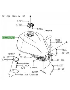 Réservoir à essence peint Kawasaki Z900RS (2018-2021) | Moto Shop 35