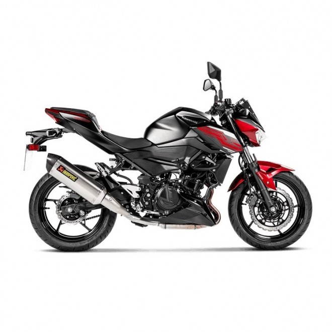 Échappement Akrapovic Slip-On Kawasaki Z400 (2019-2023) | Réf. 258EXP0094A