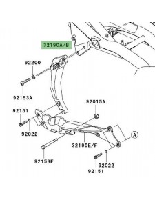 Support moteur avant Kawasaki Z750 (2007-2012)