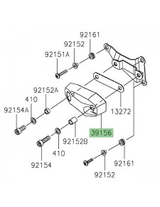 Partie plastique patins de protection Kawasaki Ninja ZX-6R (2019-2020) | Réf. 391560758