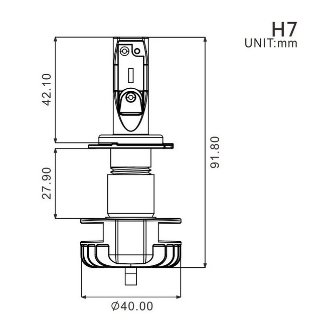Ampoule H7 à Leds + Ballast (16W/2200 Lumens) | Moto Shop 35 Kawasaki