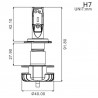 Ampoule H7 à Leds + Ballast (16W/2200 Lumens) | Moto Shop 35 Kawasaki