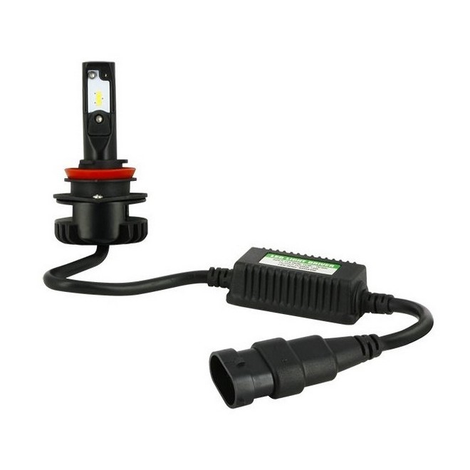 Ampoule H11 à Leds + Ballast (16W/2200 Lumens) | Moto Shop 35 Kawasaki