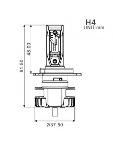 Ampoule H4 à Leds + Ballast (16W/2200 Lumens) | Moto Shop 35 Kawasaki