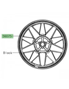 Liserés de jante Kawasaki Z900RS Kaki mat (2018 et +) | Réf. 560754202