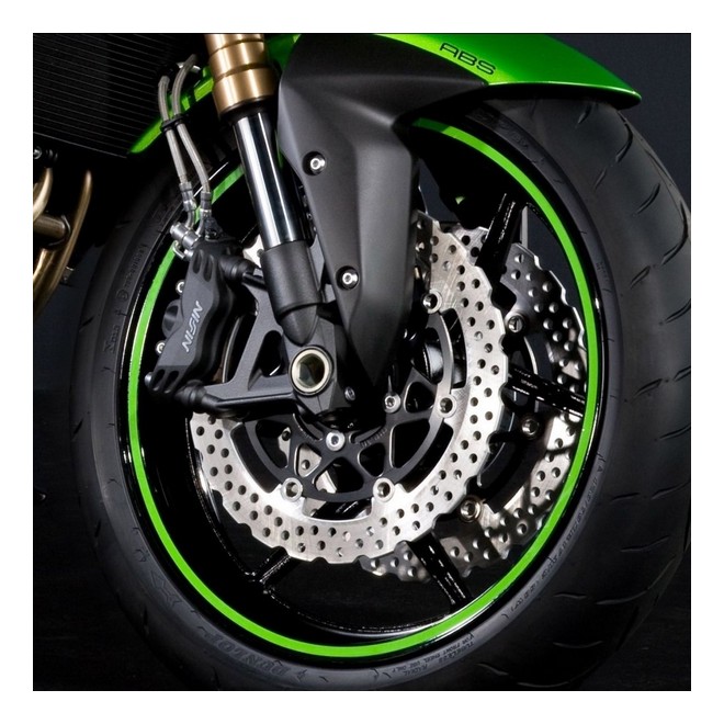 Kit liserés de jante (une roue) pour motos Kawasaki