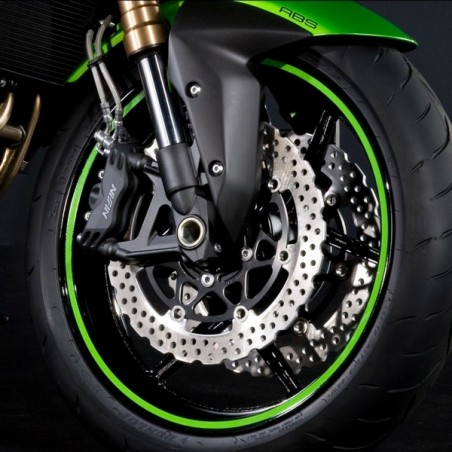 Kit liserés de jante vert (une roue) Kawasaki | Réf. 197BWT0004