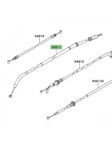 Câble d'embrayage Kawasaki Versys 1000 (2012-2014) | Réf. 540110554