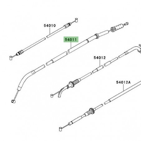 Câble d'embrayage Kawasaki Versys 1000 (2012-2014) | Réf. 540110554