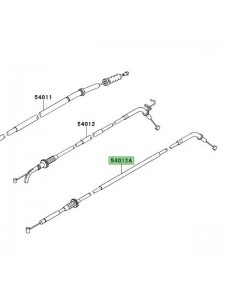 Câble de fermeture des gaz Kawasaki Versys 1000 (2012-2018) | Réf. 540120568