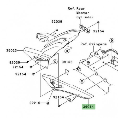 Protection de chaîne Kawasaki Versys 1000 (2012-2018) | Réf. 360140557