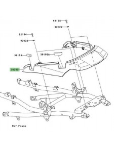 Coque arrière Kawasaki Versys 1000 (2012-2014)