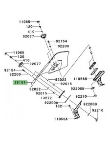 Bulle d'origine Kawasaki Versys 1000 (2012-2014) | Réf. 391540319