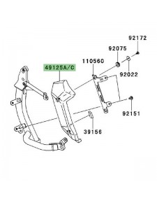 Écope de radiateur gauche Kawasaki Versys 1000 (2012-2014) | Moto Shop 35