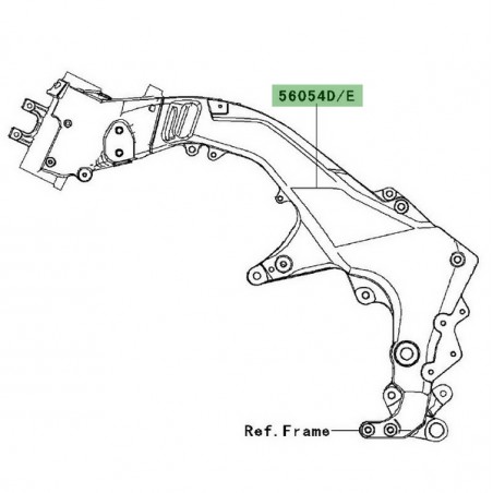 Autocollant de cadre Kawasaki Versys 1000 (2012-2014) | Moto Shop 35