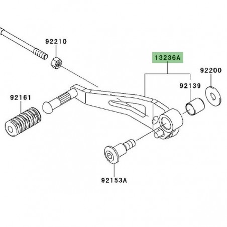 Sélecteur de vitesse Kawasaki Versys 1000 (2012-2018) | Réf. 132360731