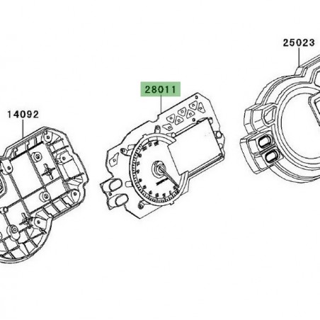 Compteur seul Kawasaki Versys 1000 (2012-2014) | Réf. 280110564
