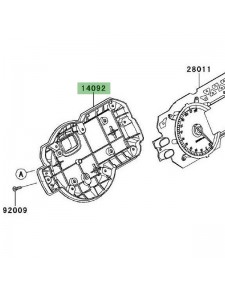 Dessous de compteur Kawasaki Versys 1000 (2012-2018) | Réf. 140920882