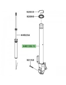 Tube de fourche Kawasaki Versys 1000 (2012-2014)