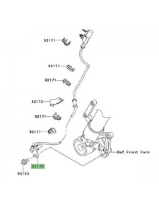 Câble ABS avant Kawasaki Versys 1000 (2012-2014) | Réf. 211760721
