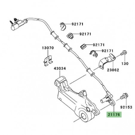 Câble ABS arrière Kawasaki Versys 1000 (2012-2018) | Réf. 211760722