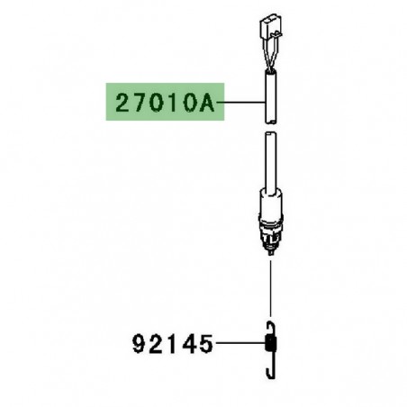 Contacteur de frein arrière Kawasaki Versys 1000 (2012-2014) | Réf. 270101486