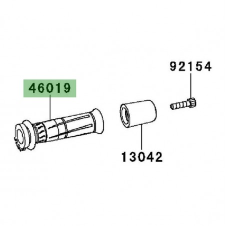 Poignée de gaz Kawasaki Versys 1000 (2012-2014) | Réf. 460190020
