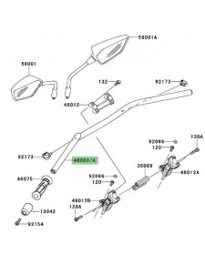 Guidon Kawasaki Versys 1000 (2012-2014)