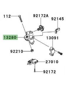 Support rétroviseur gauche Kawasaki Versys 1000 (2012-2014) | Réf. 132800017