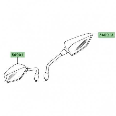 Rétroviseur Kawasaki Versys 1000 (2012-2014) | Moto Shop 35