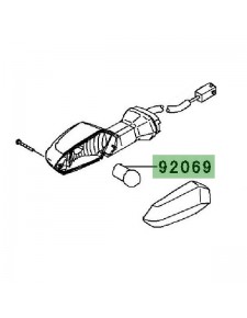 Ampoule (12V/10W) de clignotants Kawasaki Versys 1000 (2012-2018) | Réf. 920690106