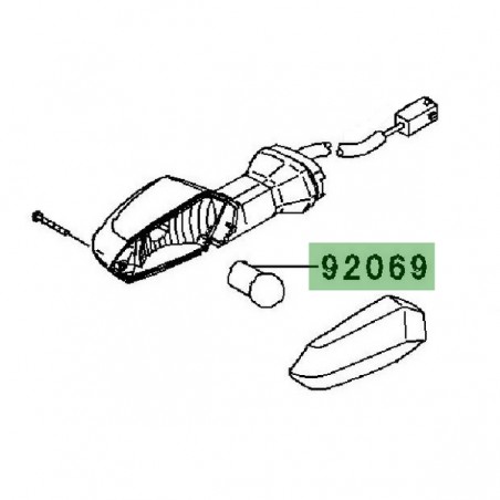 Ampoule (12V/10W) de clignotants Kawasaki Versys 1000 (2012-2018) | Réf. 920690106