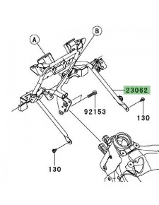 Support tête de fourche "araignée" Kawasaki Versys 1000 (2012-2014) | Réf. 230620773