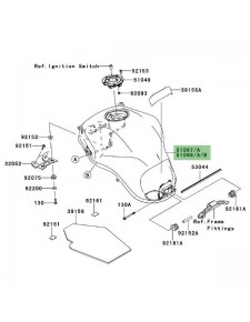 Réservoir à essence Kawasaki Versys 1000 (2012-2014)