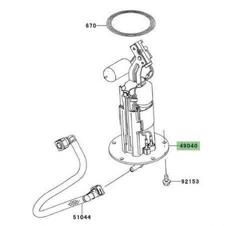 Pompe à essence Kawasaki Versys 1000 (2012-2021) | Réf. 490400709