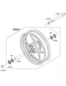 Jante avant Kawasaki Versys 1000 (2012-2018) | Réf. 41073073218F