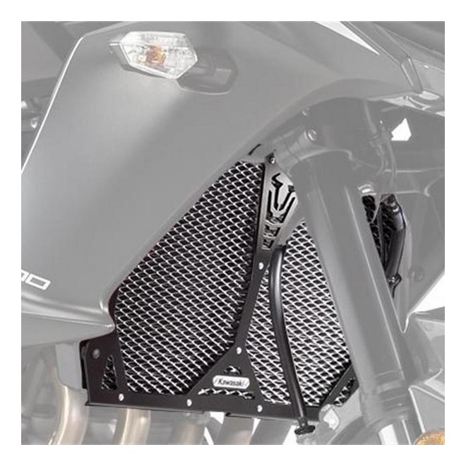 Grille de protection de radiateur argentée Kawasaki Versys 1000 (2015-2018) | Réf. 999940655