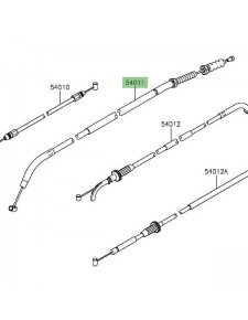 Câble d'embrayage Kawasaki Versys 1000 (2015-2024) | Réf. 540110594